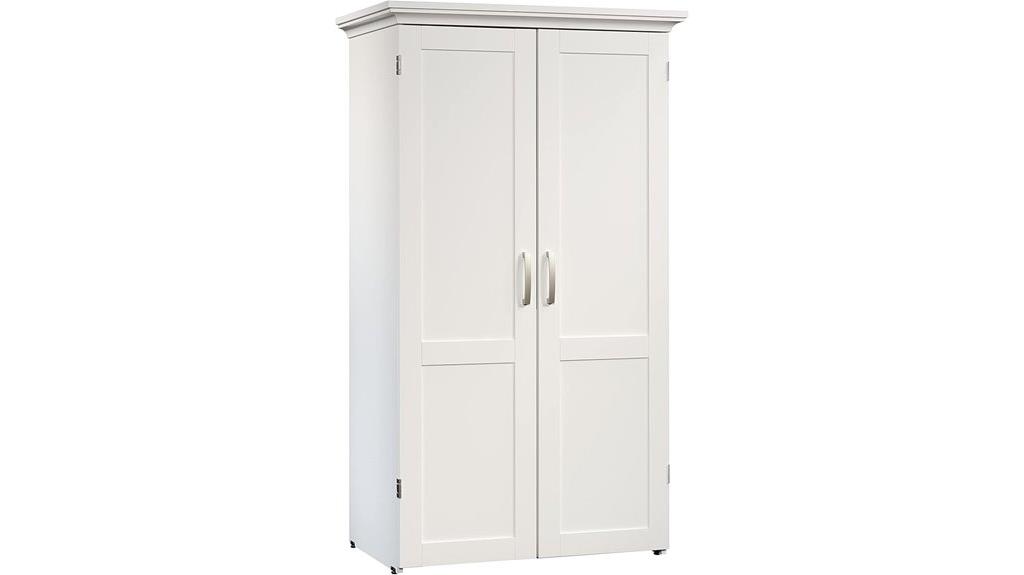 sauder sewing storage armoire