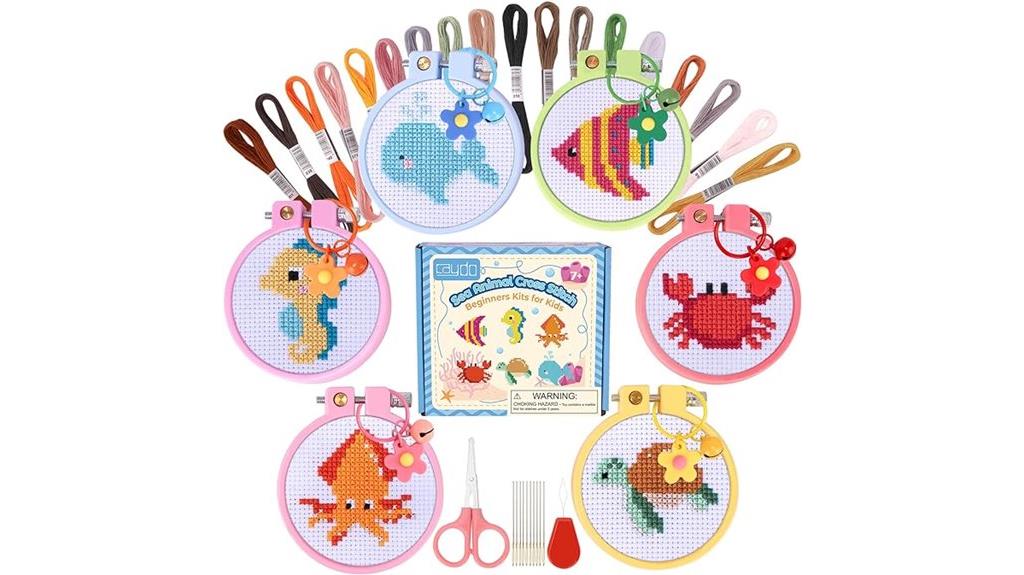 sea animal cross stitch kit