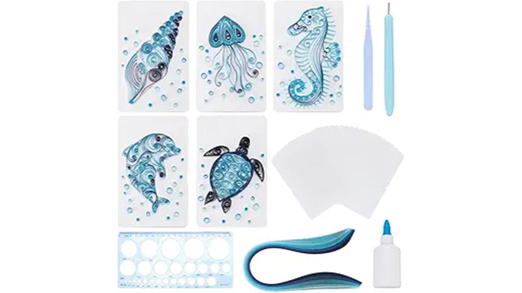 sea animal quilling kit
