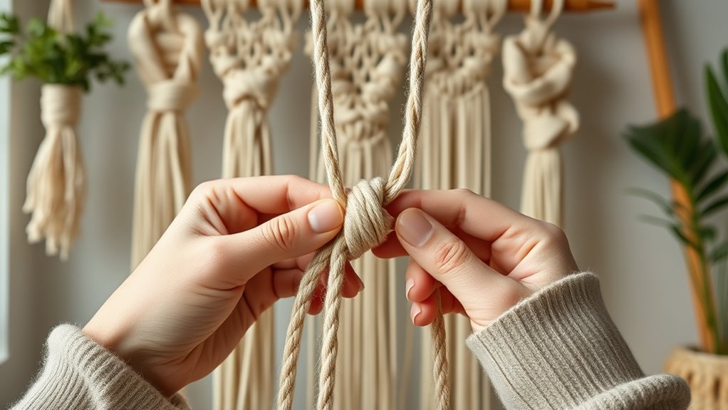 secure knots and prevent fraying