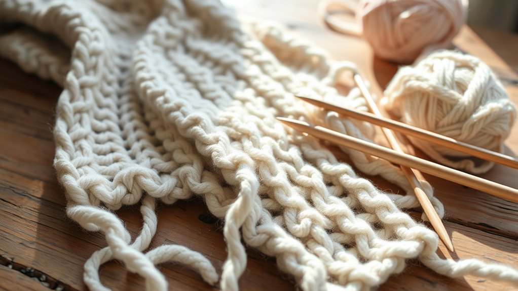secure yarn ends properly