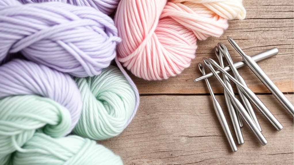 select appropriate yarn hook
