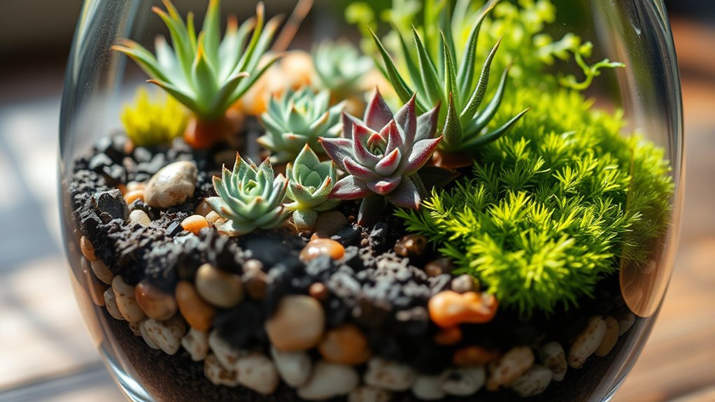 select arrange plant thoughtfully