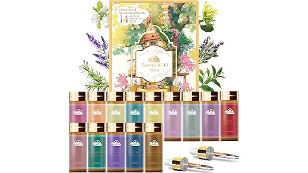 set of fourteen fragrance oils