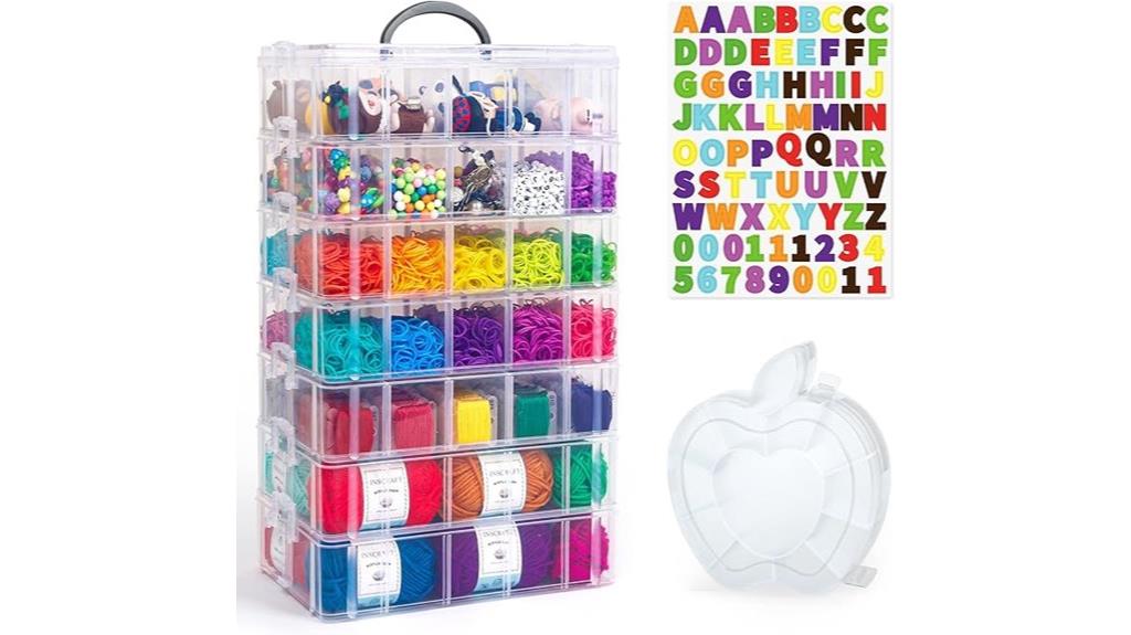 seven layer white storage