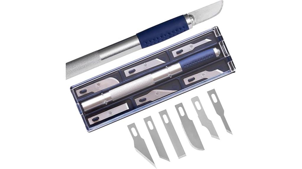 seven piece hobby knife set