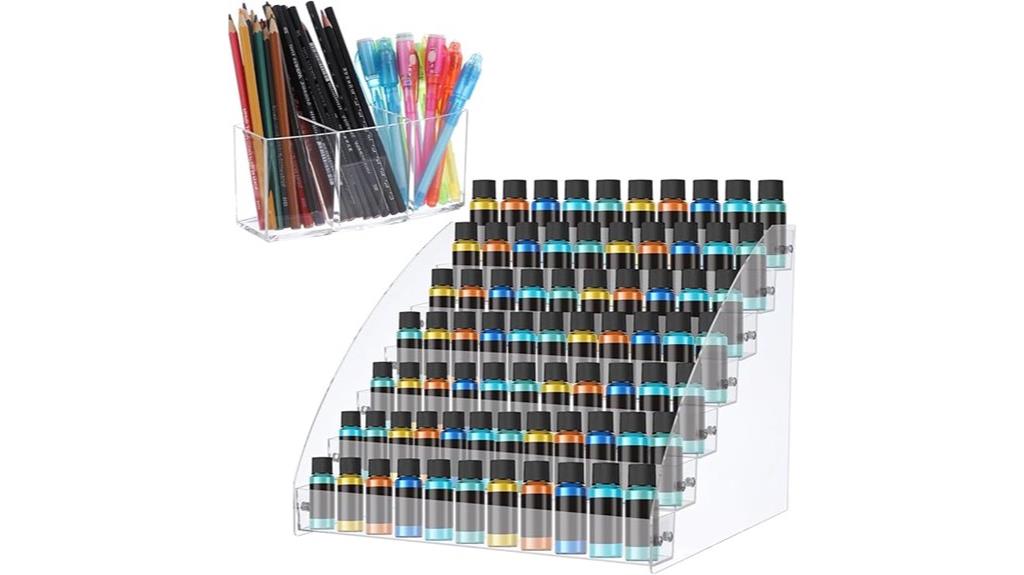 seven tier acrylic organizer
