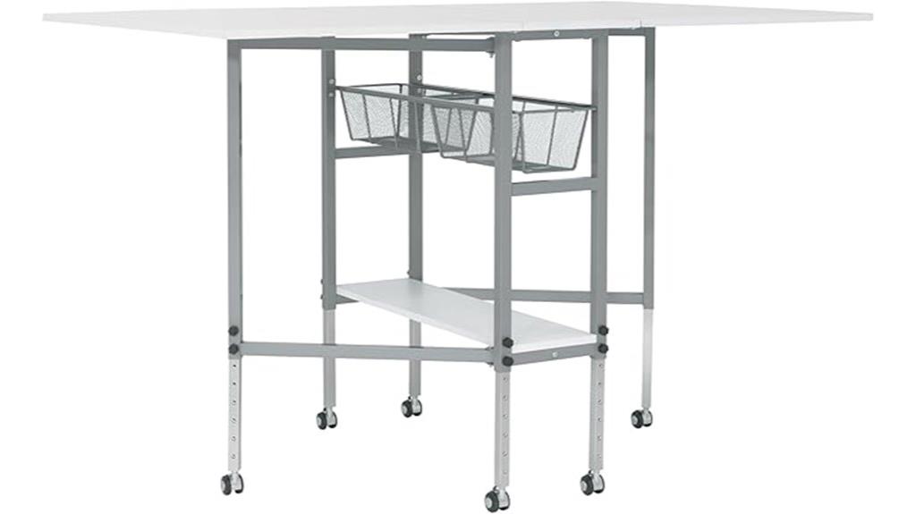 sewing table with storage