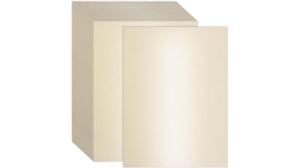 shimmer cardstock certificate paper
