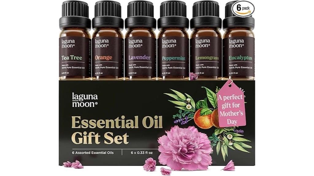 six aromatherapy essential oils