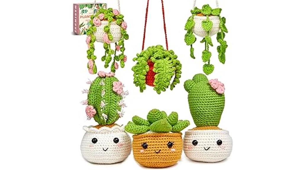 six pack beginner crochet kit