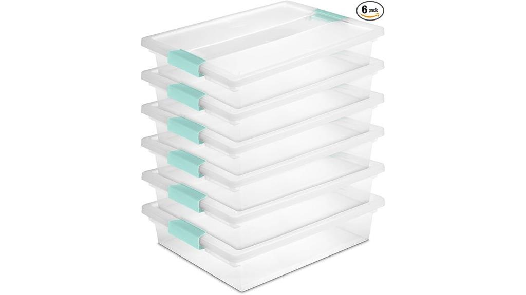 six pack storage clip boxes