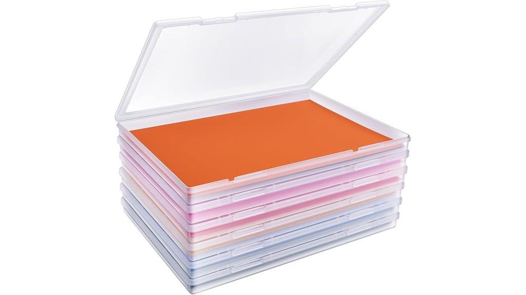 six photo storage boxes