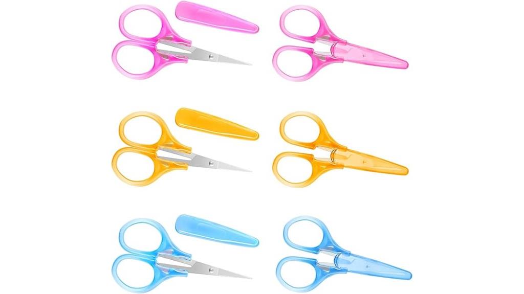 six piece sewing scissors set