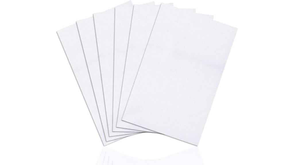 six piece white cross stitch