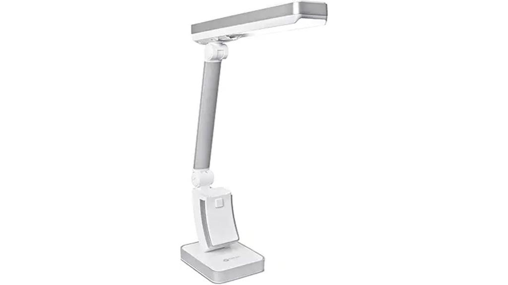 slimline white desk lamp