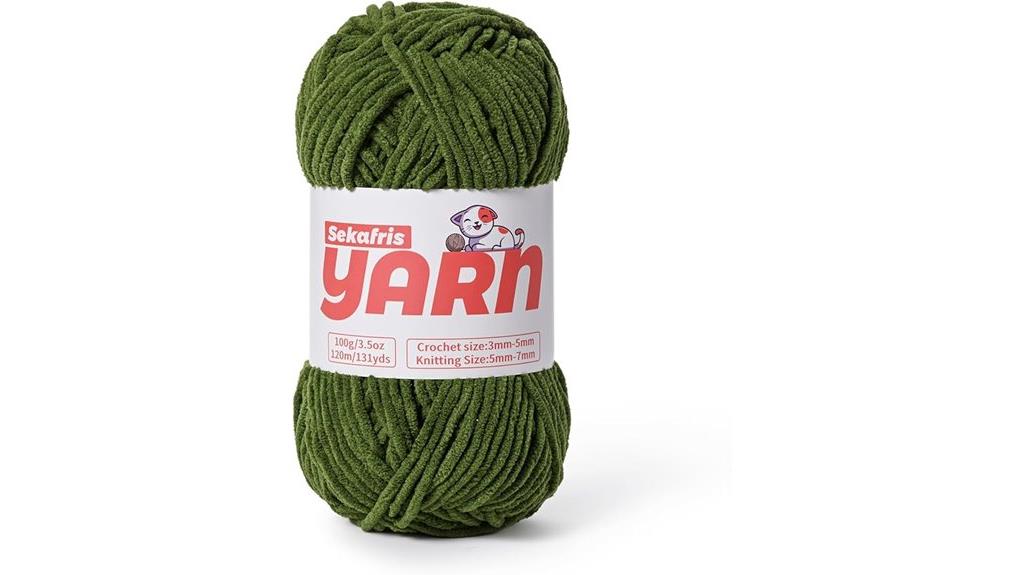 soft plush chenille yarn