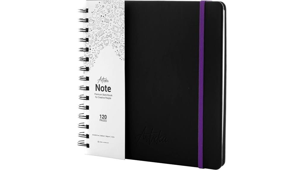 spiral bound art sketchbook