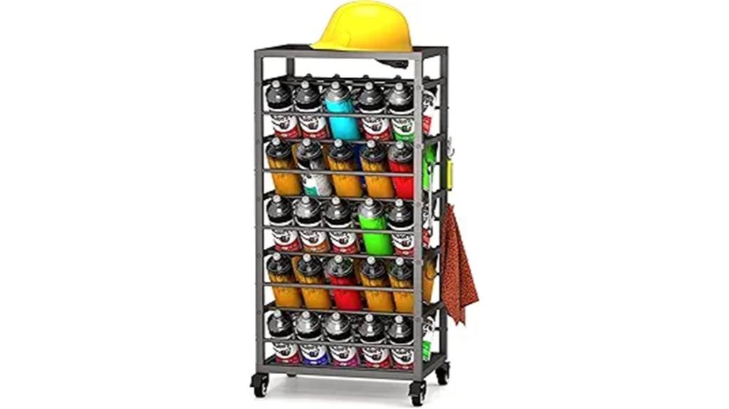 spray paint storage rack