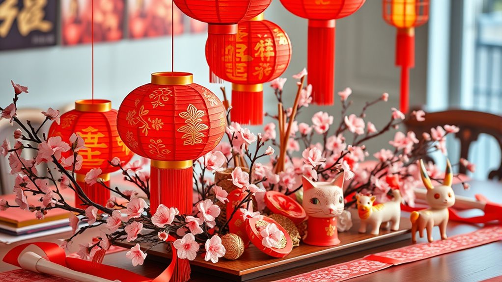 spring festival table decor