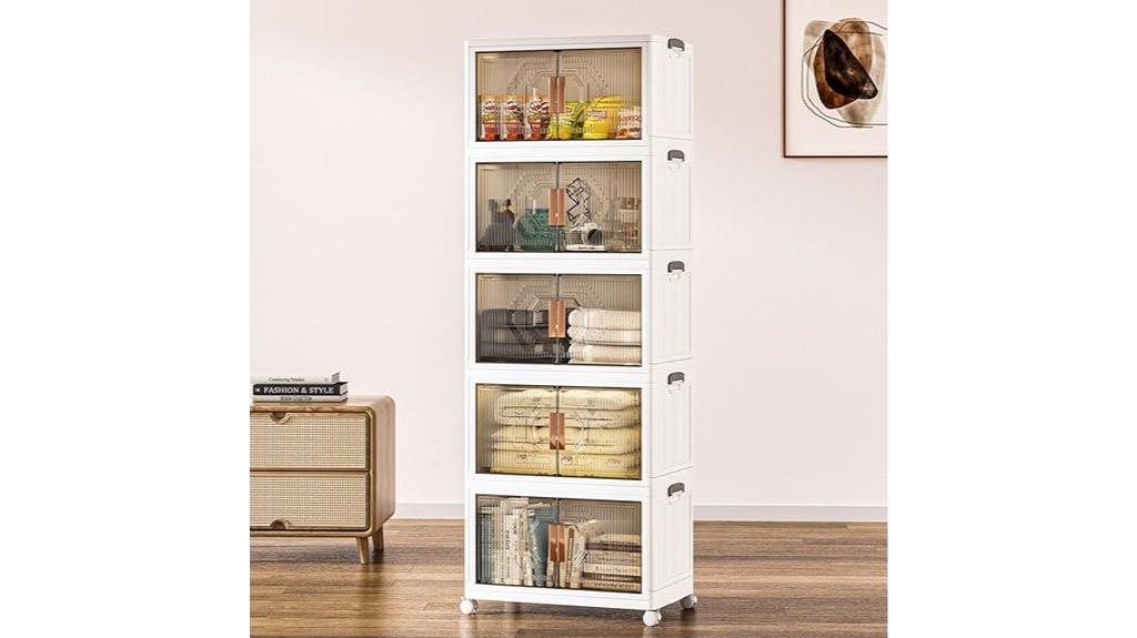 stackable plastic storage bins