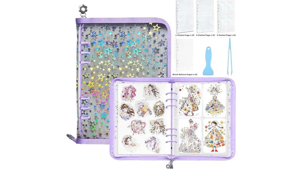 sticker album with accessories
