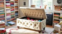 stylish craft storage ottomans