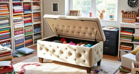 stylish craft storage ottomans