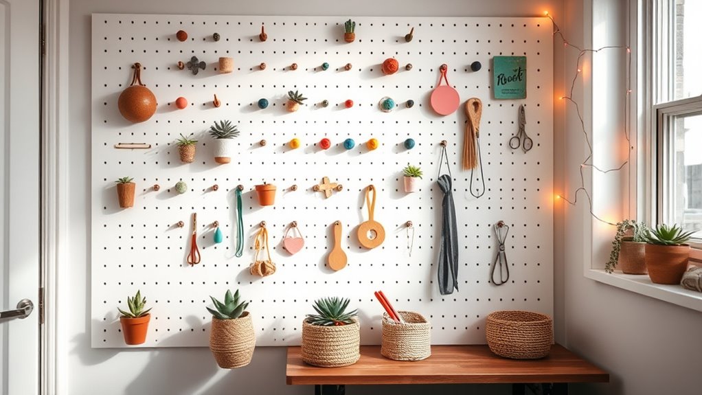 stylish customizable wall organization