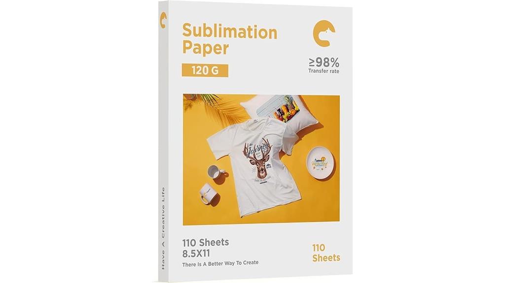 sublimation paper 110 sheets