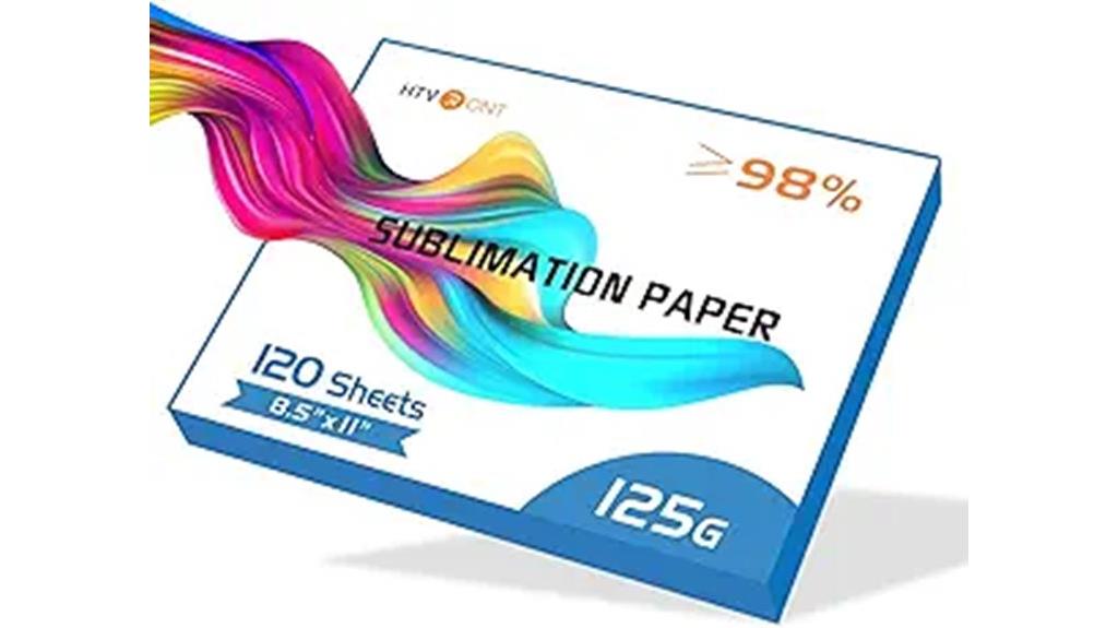 sublimation paper 120 sheets