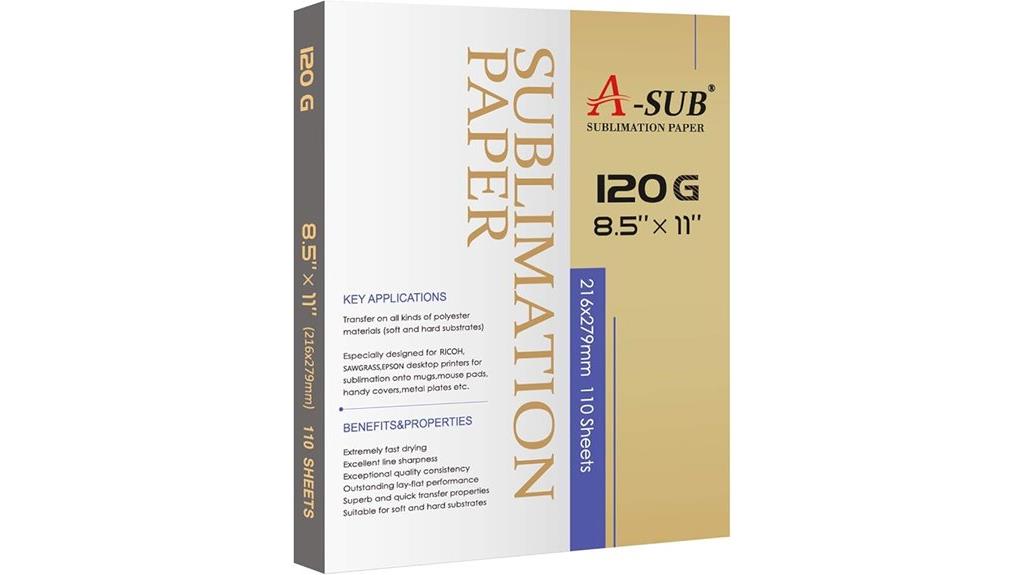 sublimation paper 8 5x11
