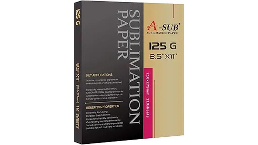 sublimation paper 8 5x11