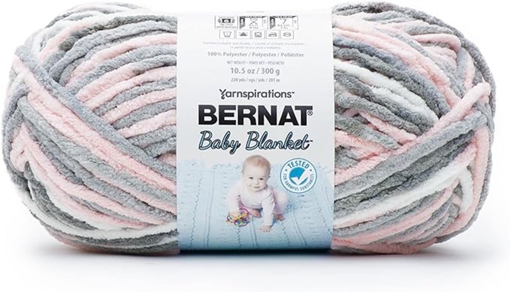 super bulky baby gray yarn