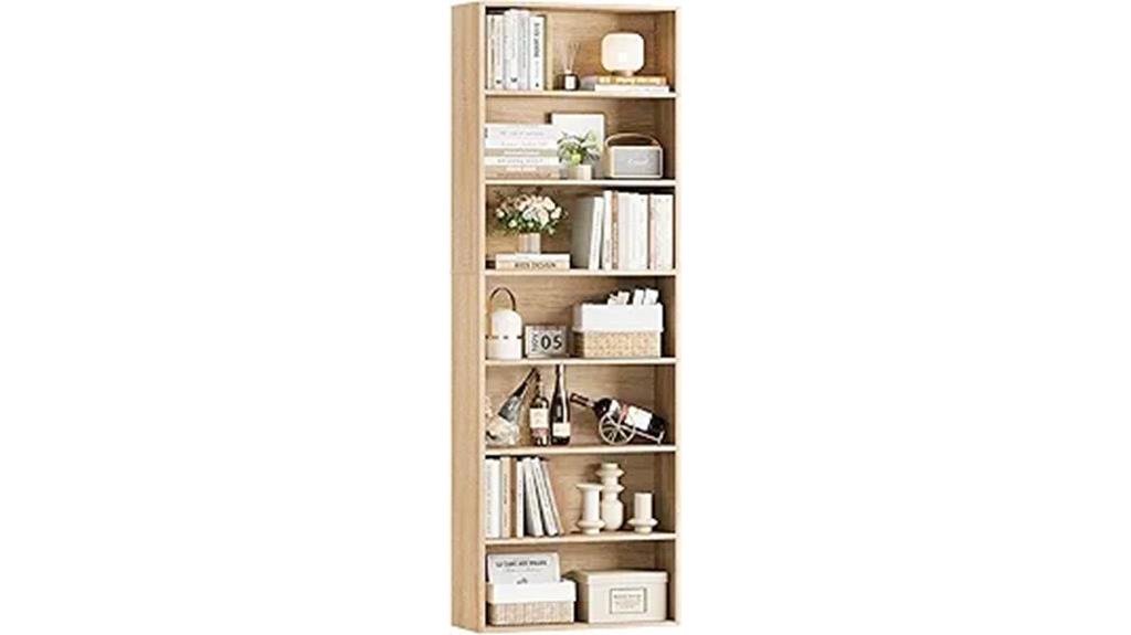 tall seven tier bookcase