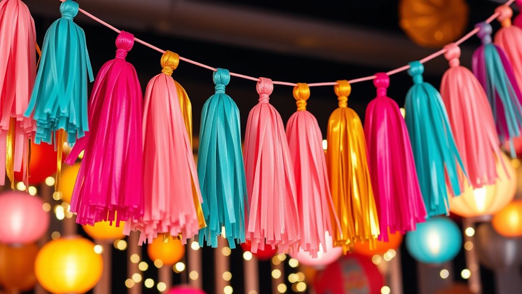 tassel decorations create festive ambiance