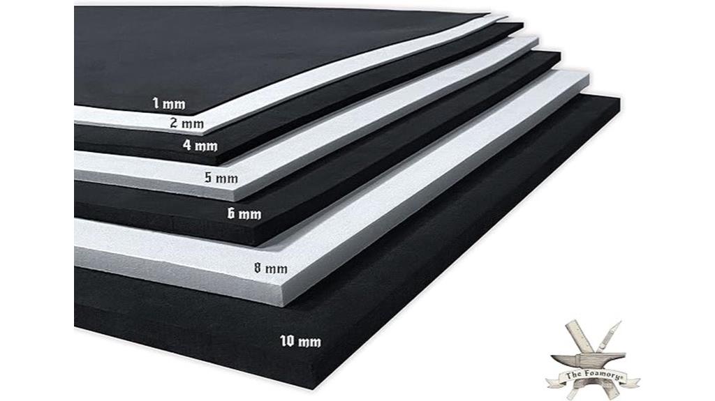 thin white or black foam