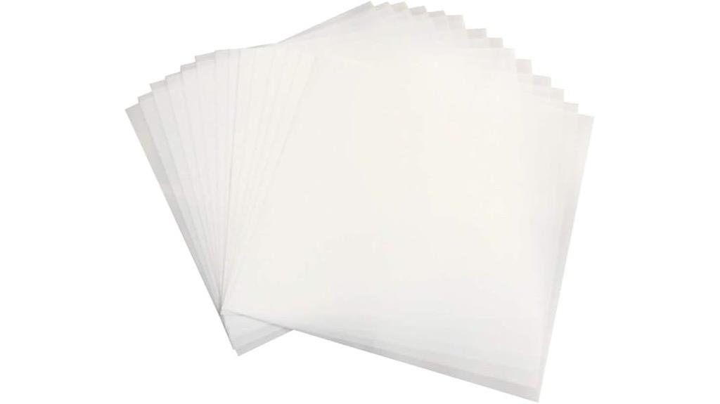 thirty blank stencil sheets