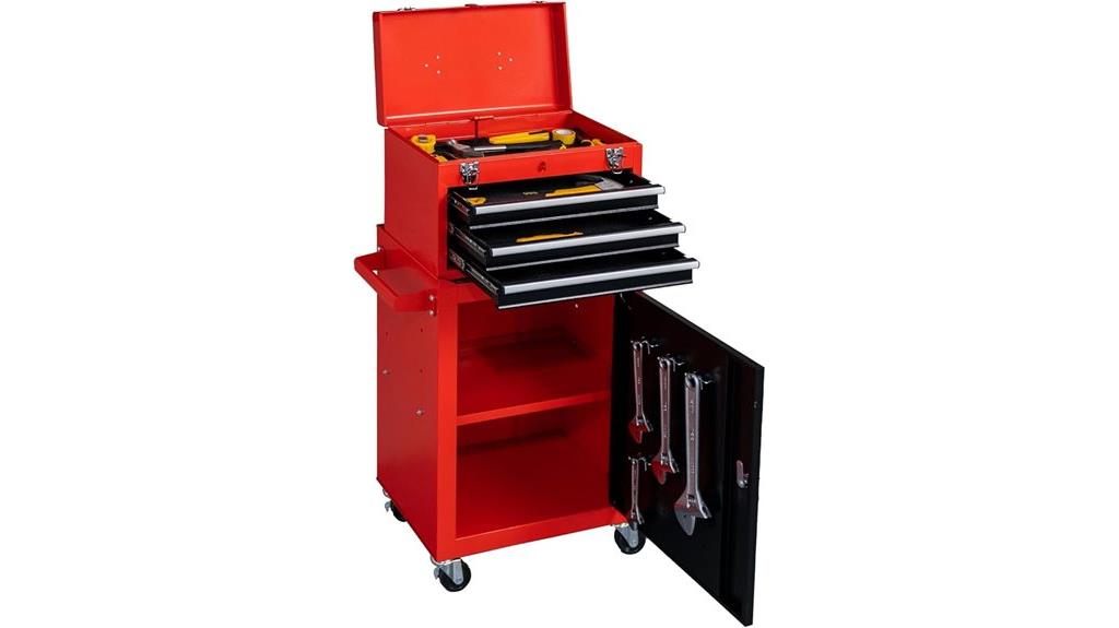 three drawer mobile toolbox
