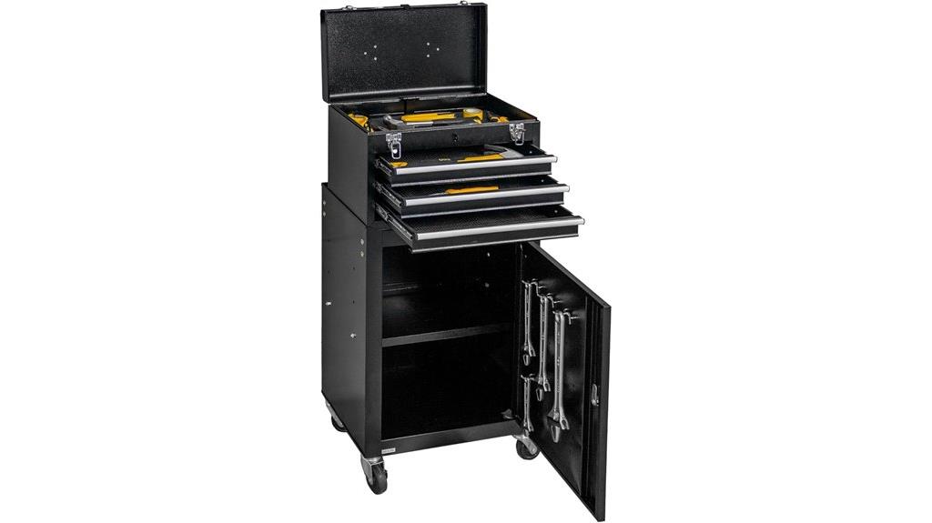 three drawer rolling tool cabinet