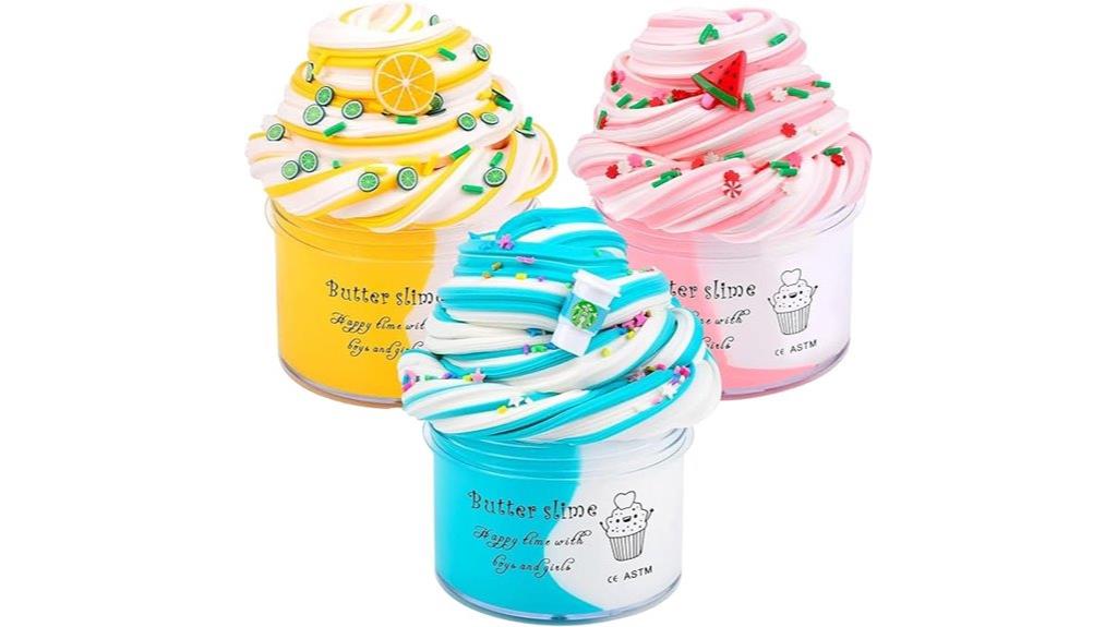 three flavor butter slime set
