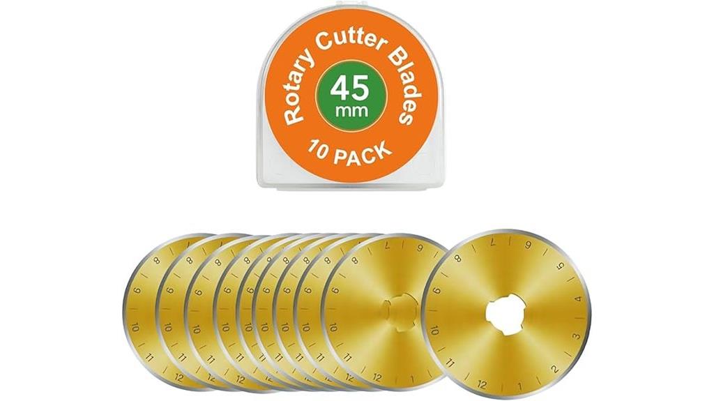 titanium coated rotary cutter blades