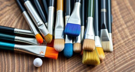 top acrylic paintbrush selections