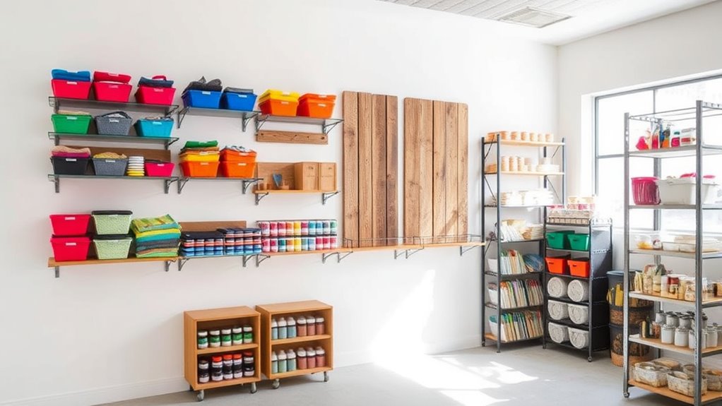 top craft room shelving ideas