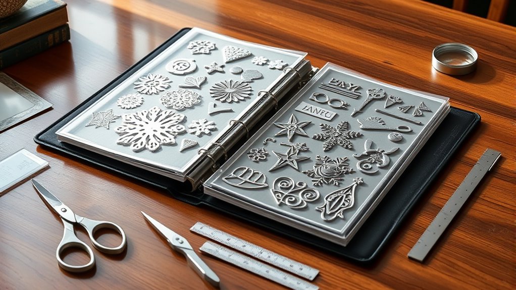 top die storage binder options