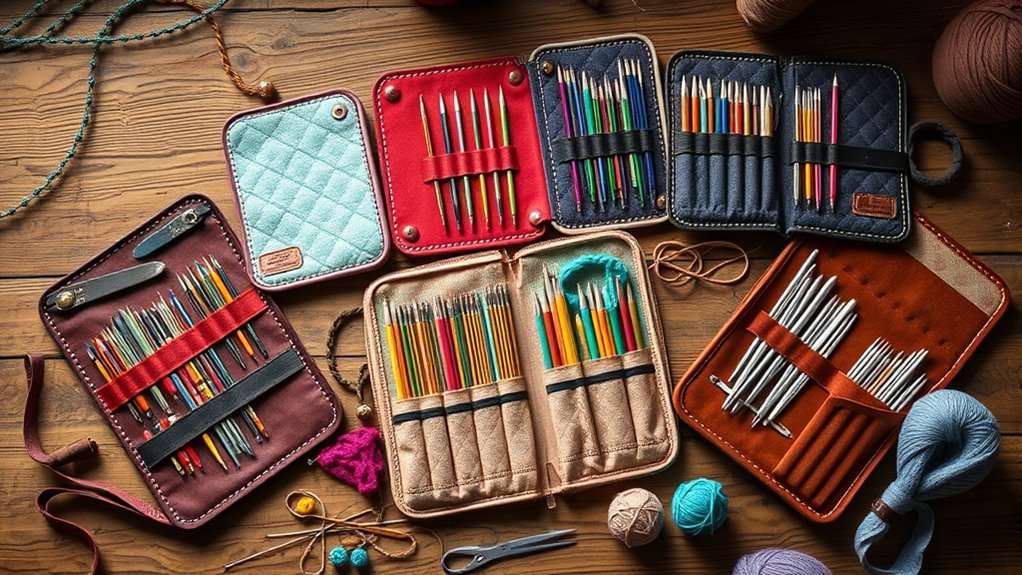 top knitting needle organizer cases