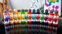 top pouring acrylic paints