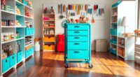 top rolling craft carts