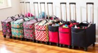 top rolling craft totes