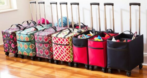 top rolling craft totes